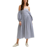 Sara Bardot Neck Midi Dress
