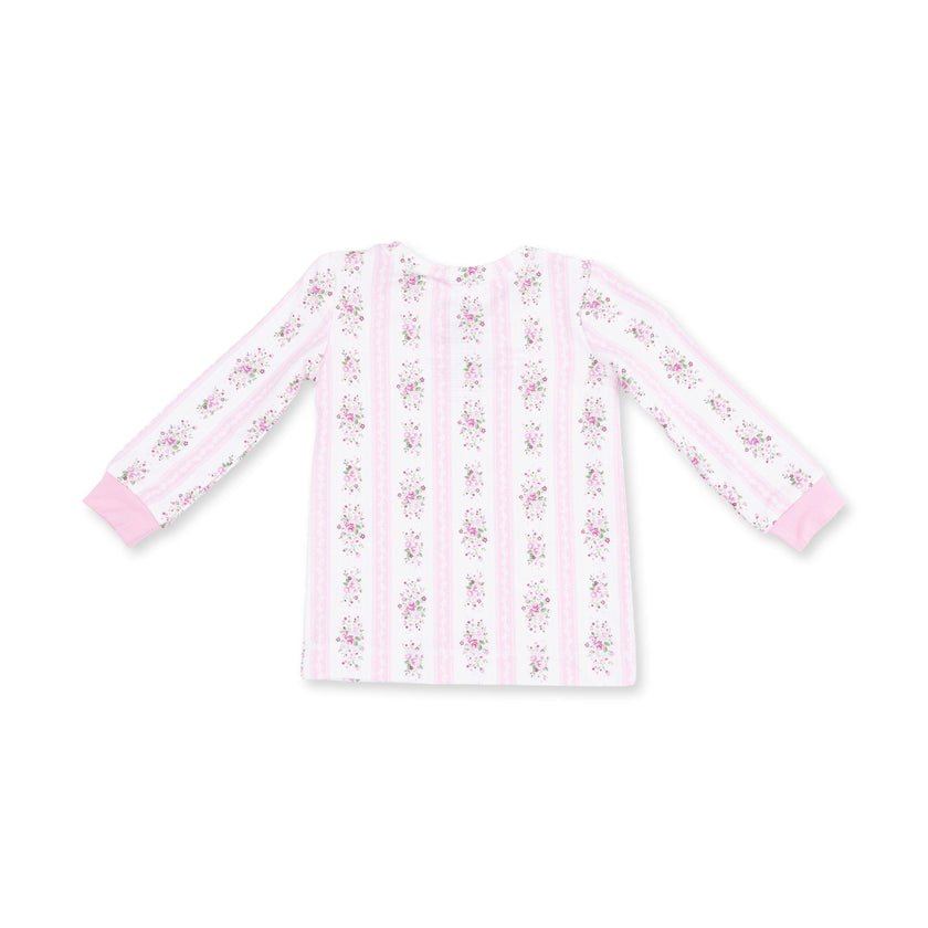 Bella Rose Stripe - Long Sleeve Loungewear Set