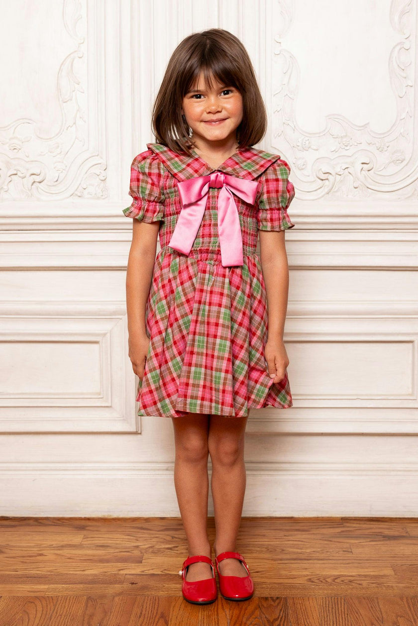 Mini Alice Dress in Rosewood Tartan