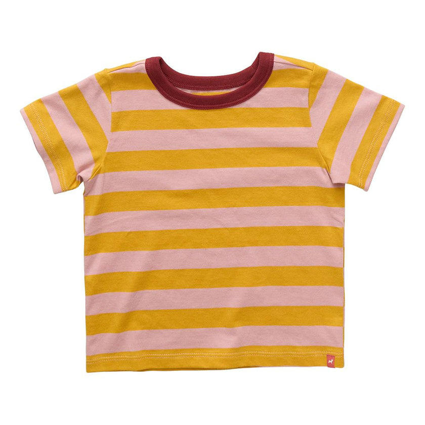 Adventure Shirt, Pink And Yellow Stripe