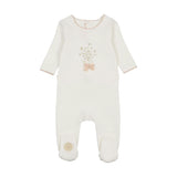 Nature's Florals Footie Ivory & Rose
