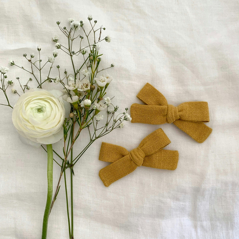 Skinny Ribbon Pigtail Bows