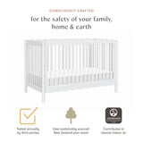 Babyletto Swell 4-in-1 Convertible Crib with Toddler Bed Conversion Kit