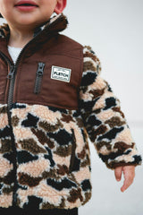 Brown Camo Sherpa