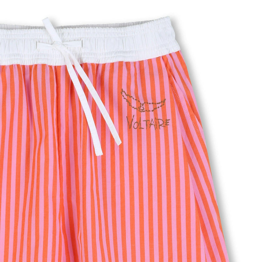 ZADIG & VOLTAIRE Make Art Striped Shorts - Pink Orange