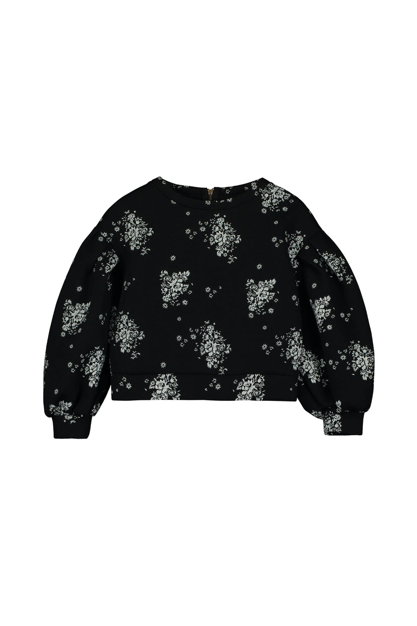 Rosa Balloon Sweatshirt Black & White
