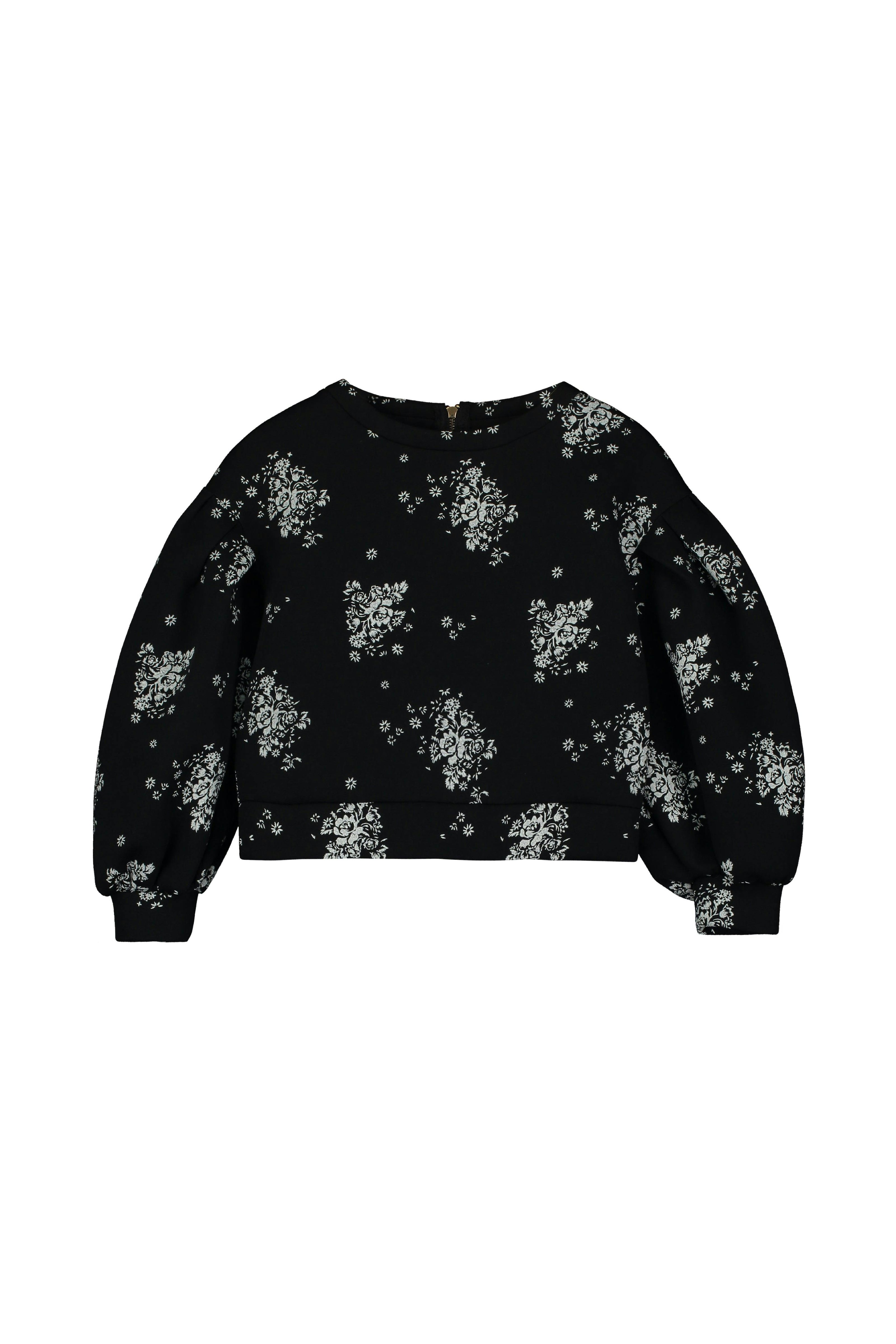 Rosa Balloon Sweatshirt Black & White