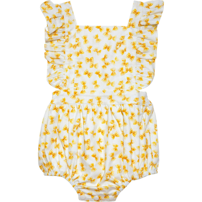 Bubble Romper in Bow Tie Pasta