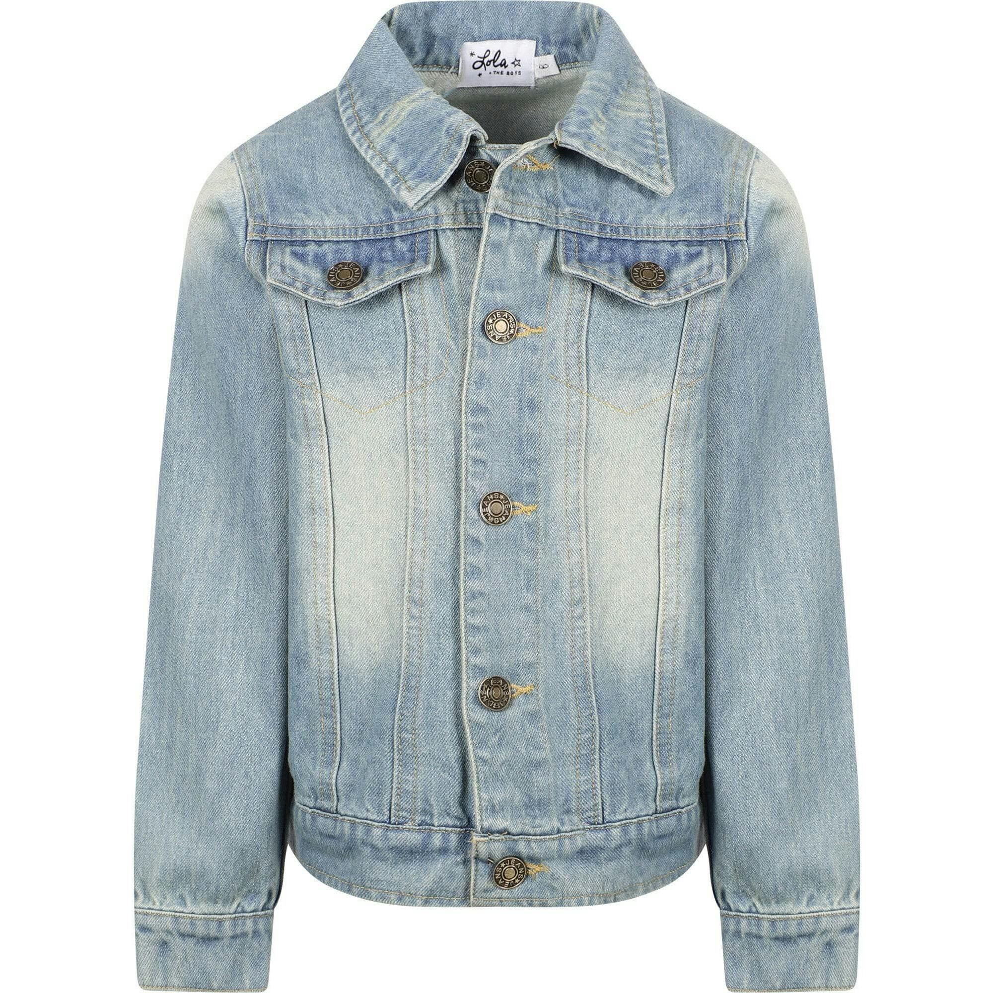 Women's Neon Angel Wings Denim Jacket Rainbow