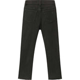 Emie Straight High Rise | Black Peached Raw