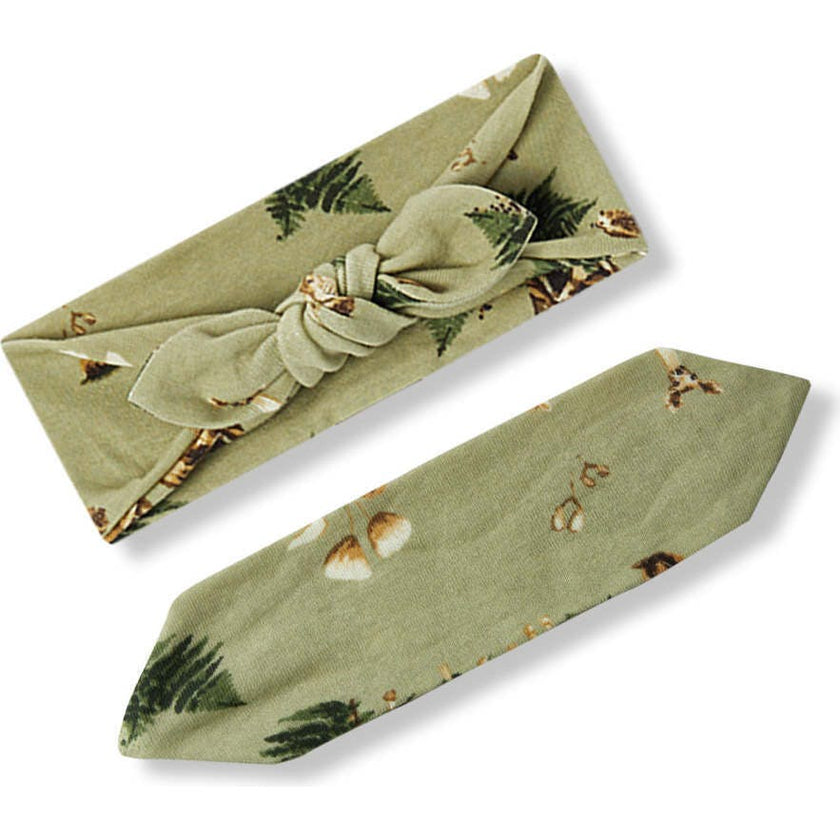 Forest Party Organic Cotton Knotted Headband