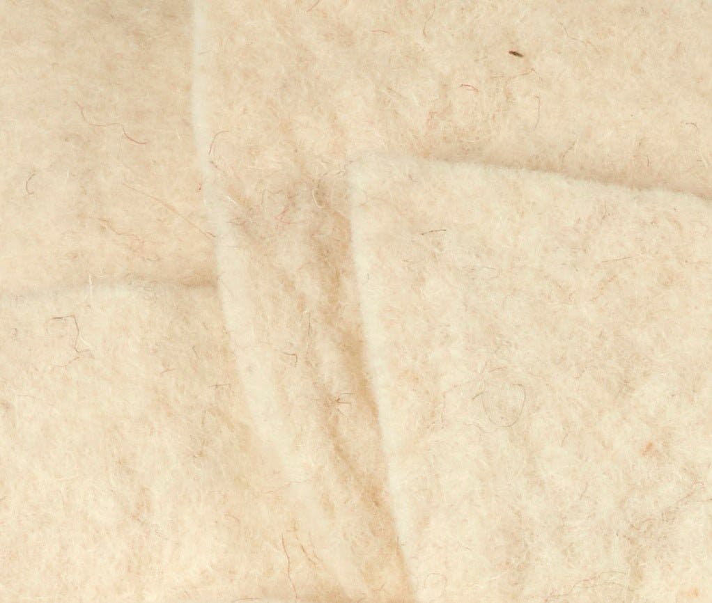 Hand Felted Wool Pillow - Cream 3D Flower Cream, 20