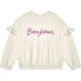 Mipounet SS26 Bonjour, Sweatshirt Ecru