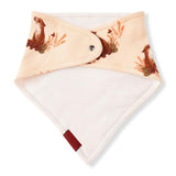 Floral Organic Cotton Three-Layer Kerchief Bib