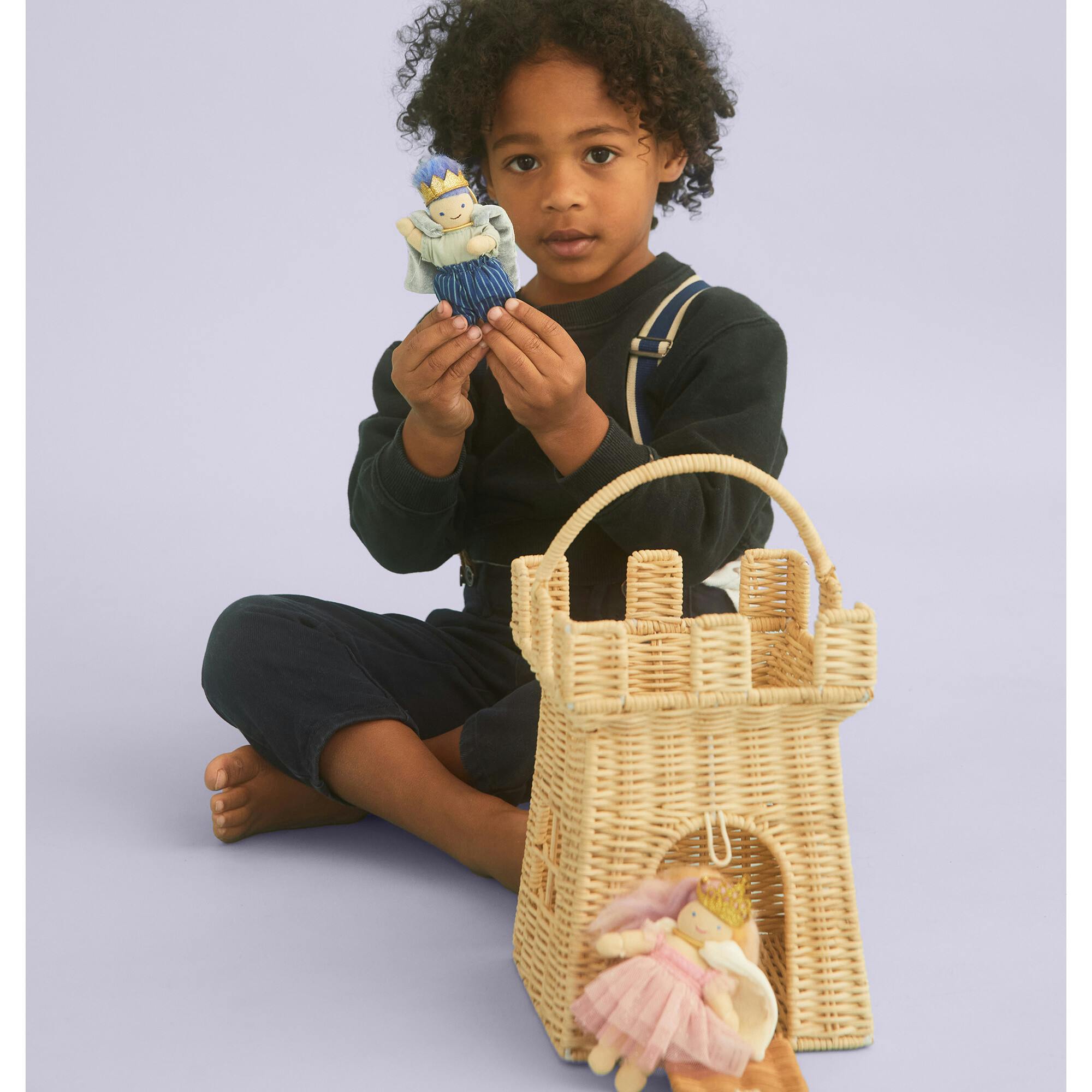 Rattan Castle Bag