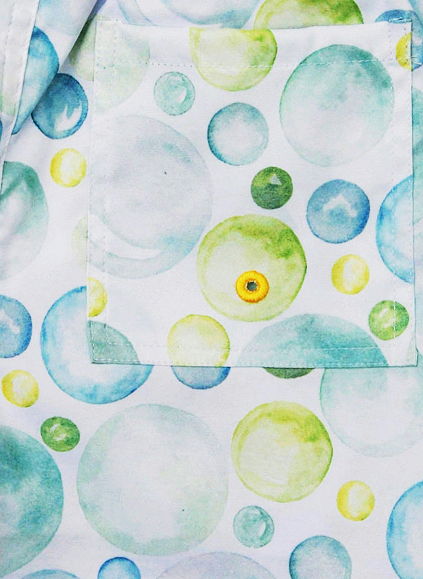 Boys Swim Short - Seafoam Bubbles