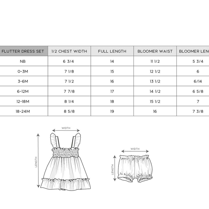 Baby Girl Flutter Dress Set
