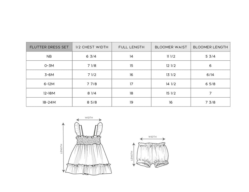 Baby Girl Flutter Dress Set