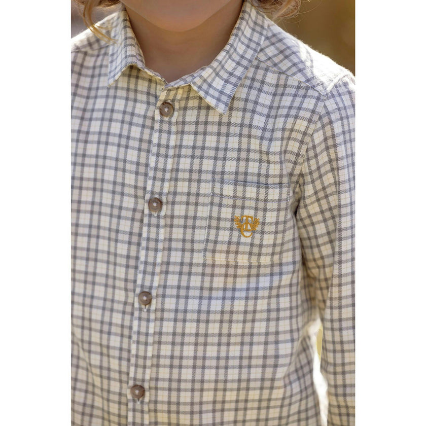 Plaid Long Sleeve Button-Down Shirt