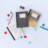 Mini Composition Notebook Metallic Silver