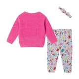 Infant Girls (9-24M) Chenille Sweater & Leggings Set | Sweet Treats - Pink