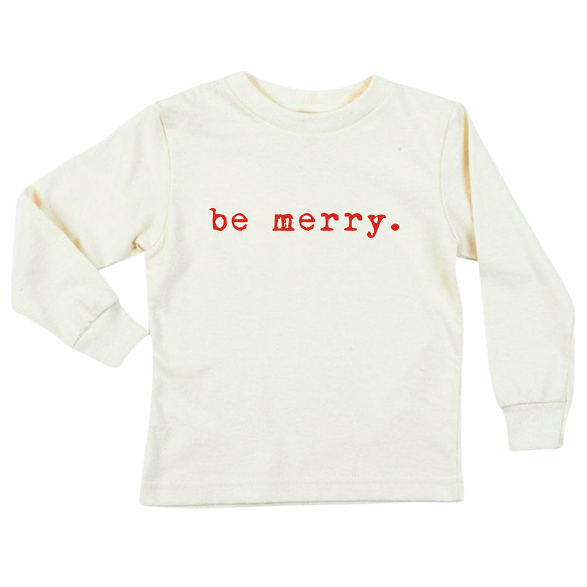 Be Merry Organic Kids T-Shirt Long Sleeve
