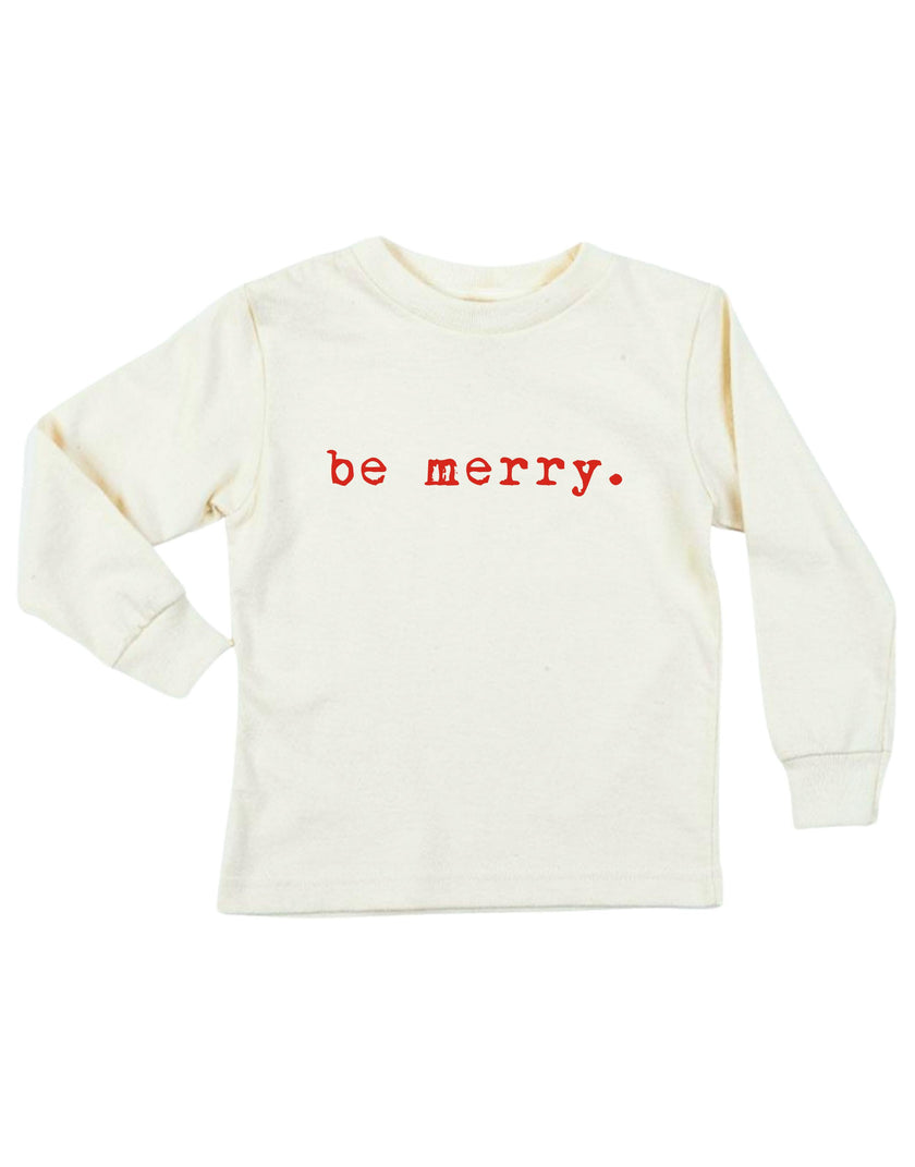 Be Merry Organic Kids T-Shirt Long Sleeve