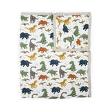 Cotton Muslin Quilted Throw - Dino Friends