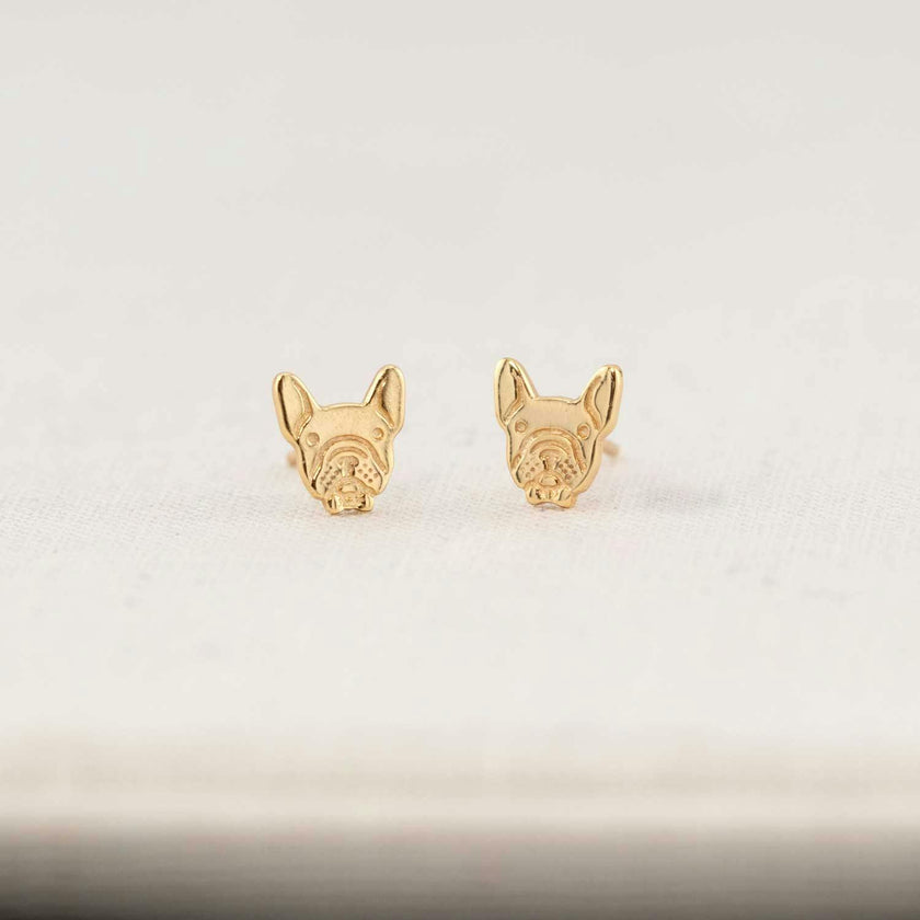 French Bulldog Stud Earrings
