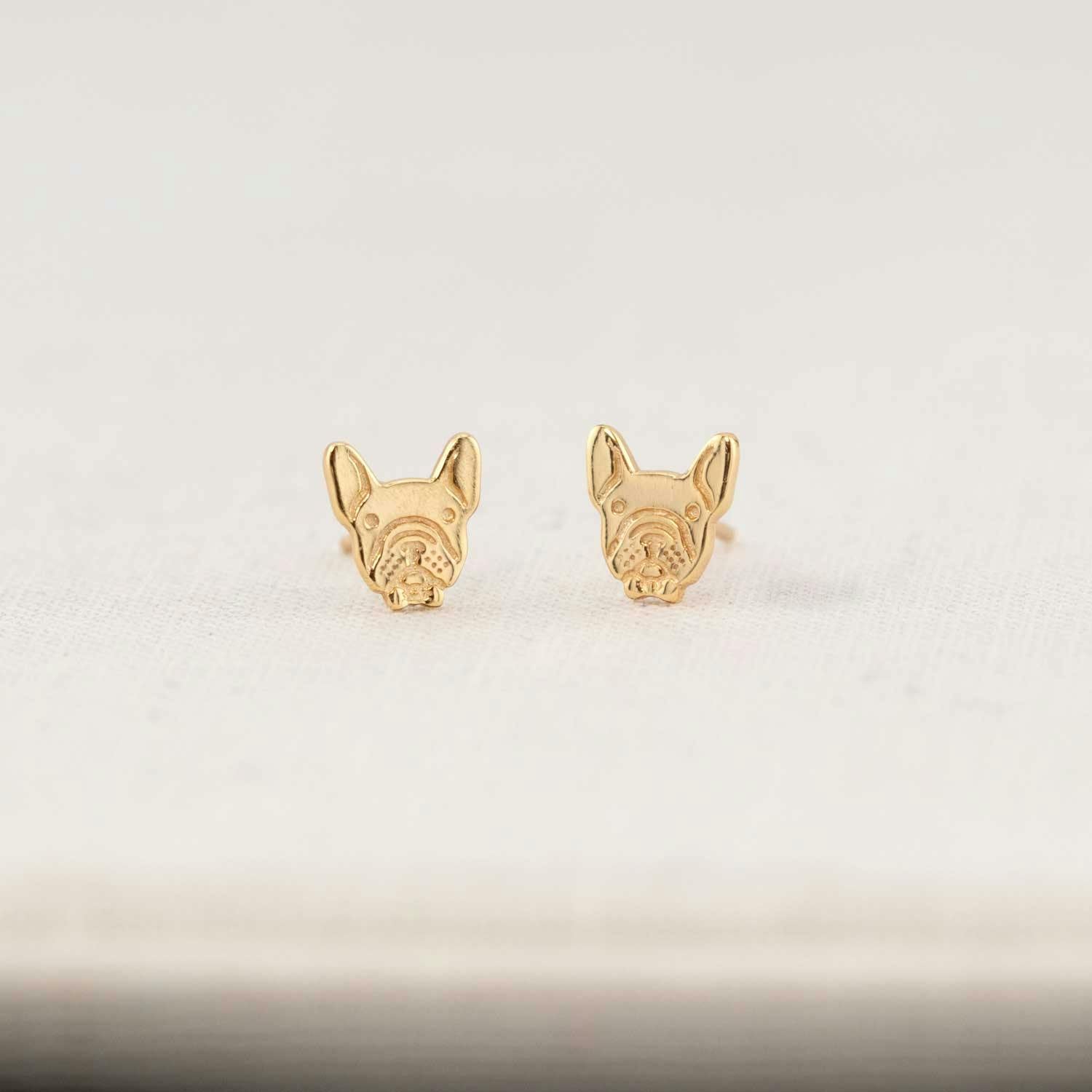 French Bulldog Stud Earrings