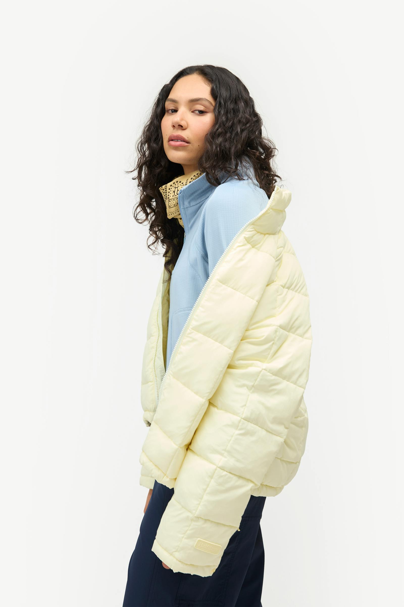 Nellie Packable Puffer Jacket, Chardonnay