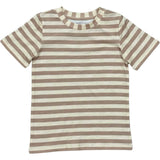 Short Sleeve Tee Taupe Stripe
