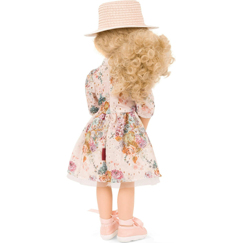 Gotz Happy Kidz Greta  19.5" Posable Doll with Full Garments & Accessories - Long Blonde Hair to Wash & Style with Beautiful Stone Grey Blue Eyes