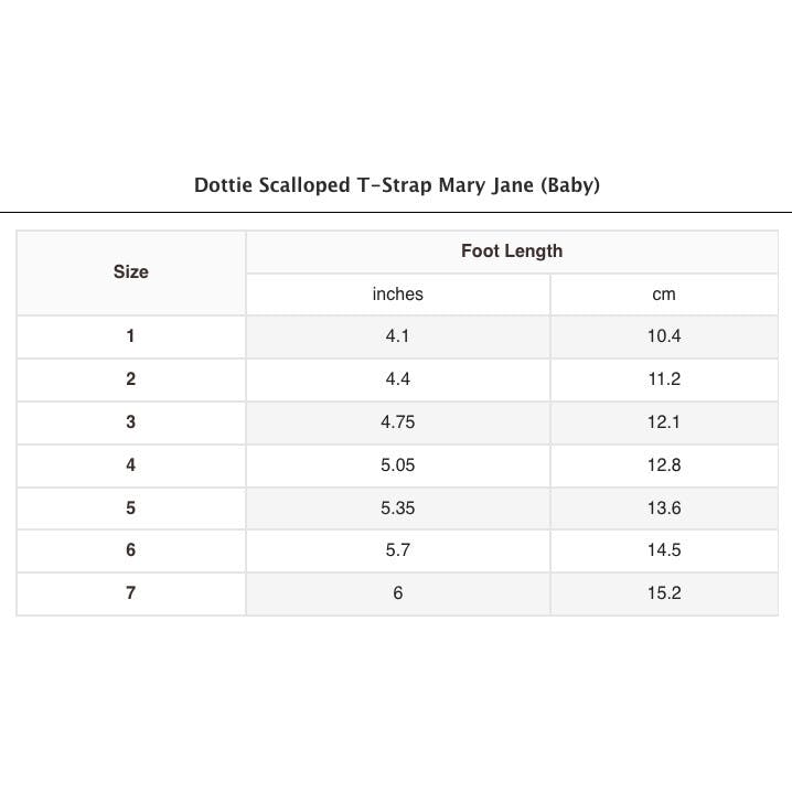 Dottie Scalloped T-Strap Mary Jane (Baby)