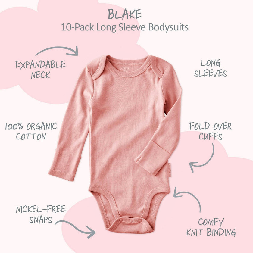 BLAKE 10-Pack Long Sleeve Bodysuit