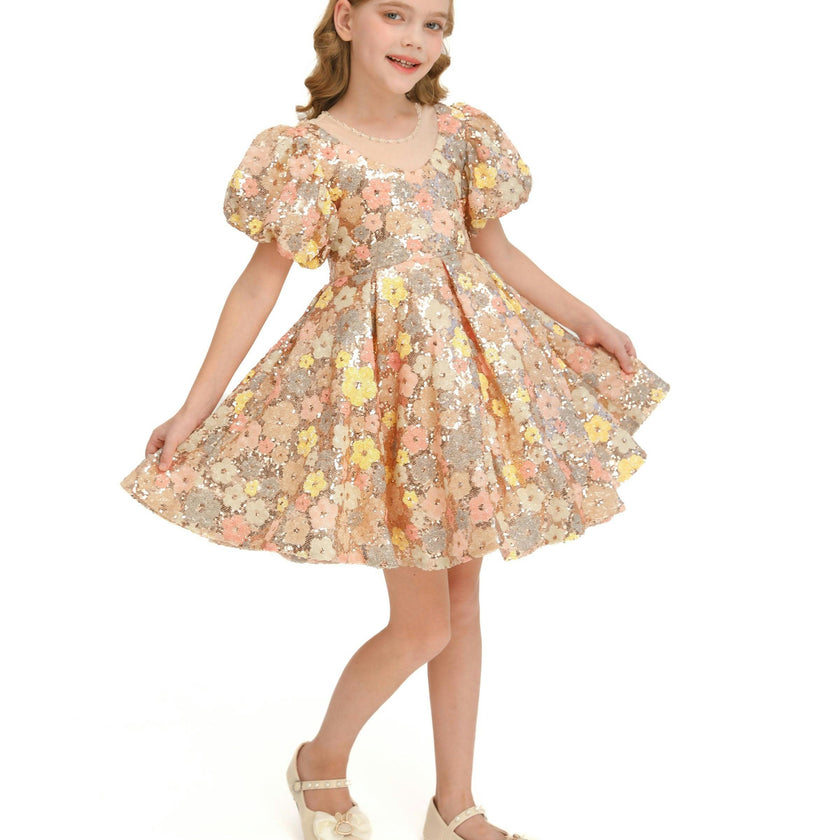 Champagne Blossom Lamore Dress