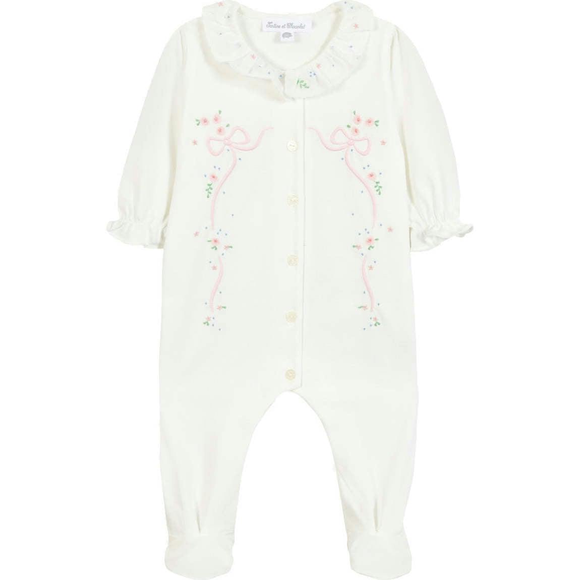 TARTINE ET CHOCOLAT Bows Embroidered Pyjama