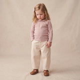 Organic Twill Barrel Pants - Oat