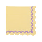Packed Party Rainbow Ric Rac Assorted Lunch Napkins 20ct - Multicolor Ric Rac Detail 3-Ply Napkins in 5 Bold Color Combinations
