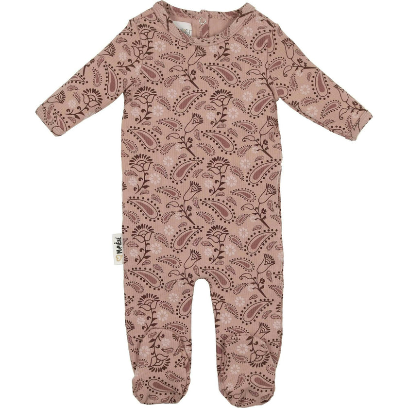 Pretty Paisley Long Sleeve Footie