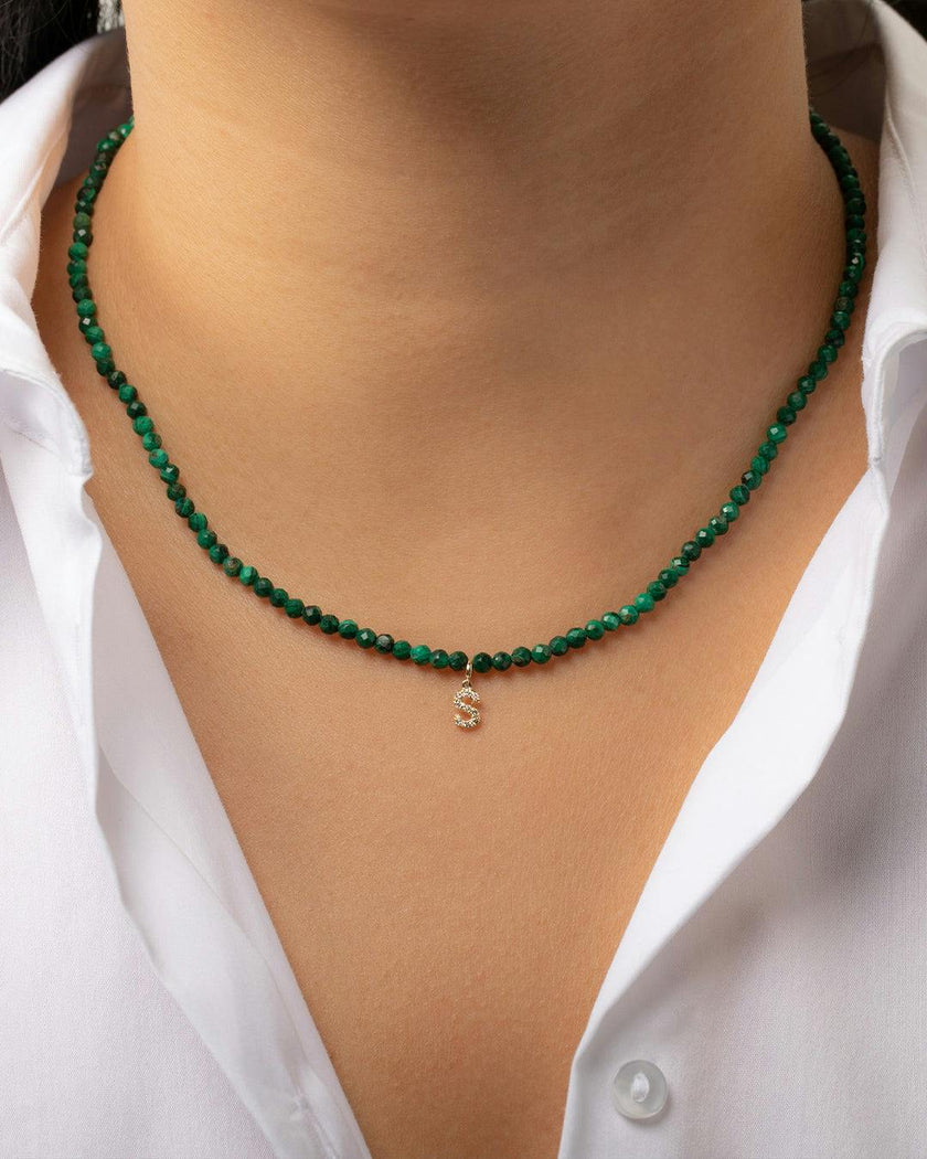 Malachite Bead Necklace