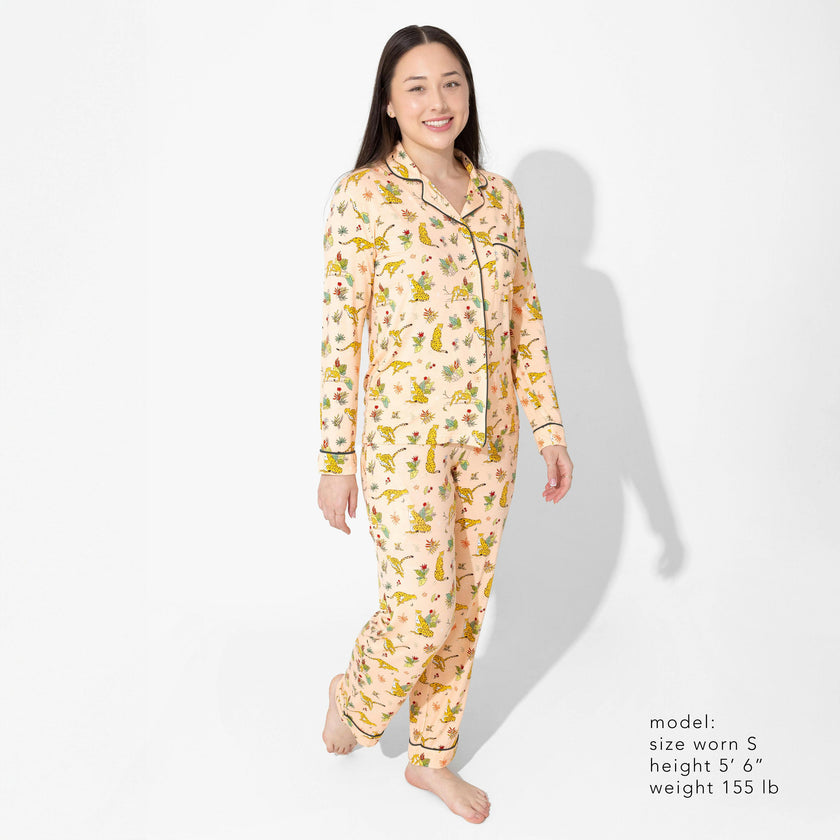 Pounce In Paradise Cheetah Bamboo Women's Pajama Set
