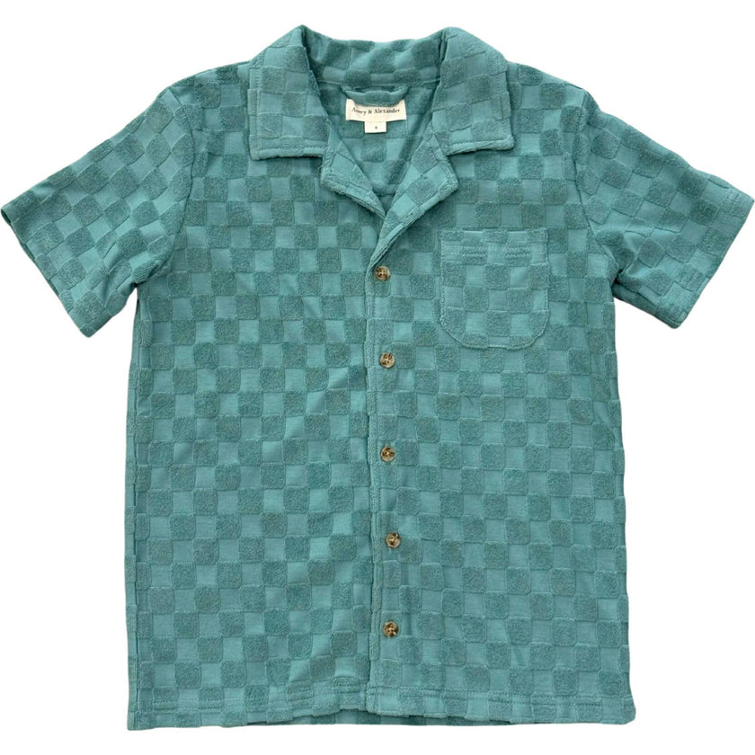Boy's Terry Button Top