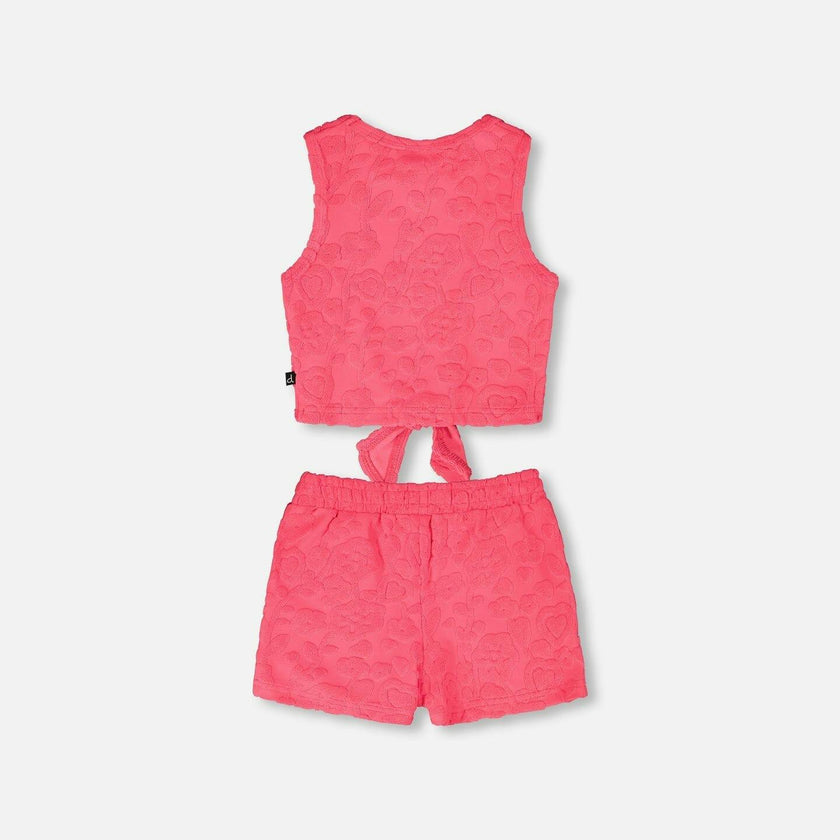 Terry Tank Top With Shorts Set