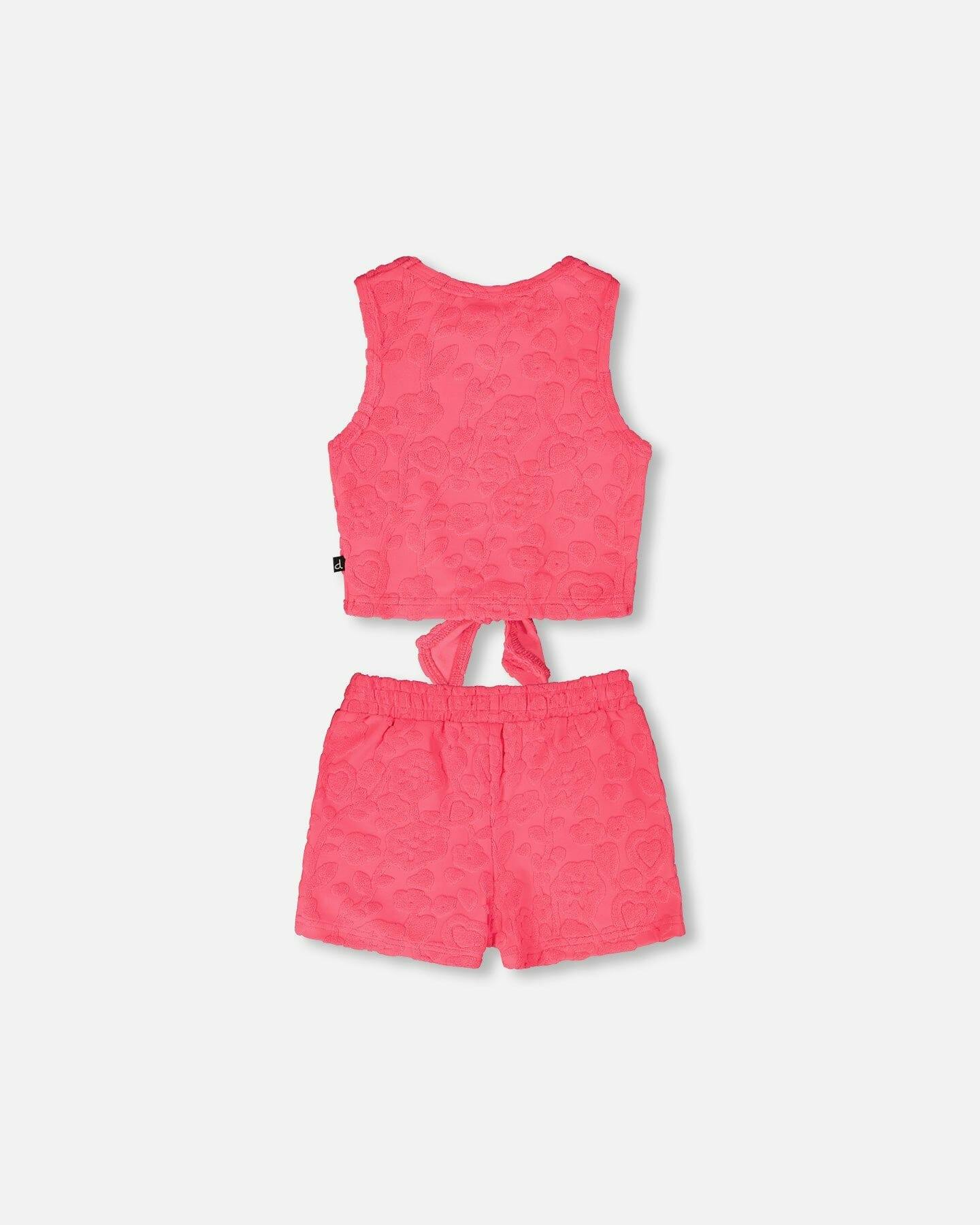 Terry Tank Top With Shorts Set