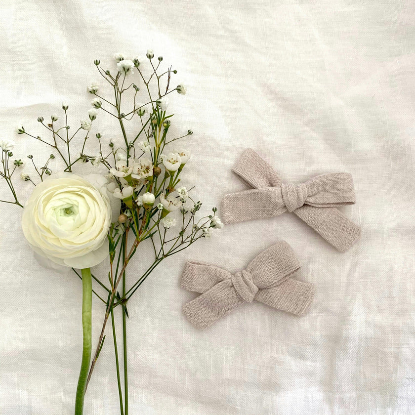 Skinny Ribbon Pigtail Bows