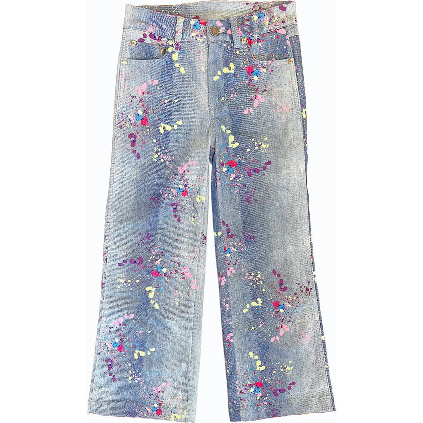 Girls Hi-Shine Mid Rise Slim Band Twill Pant
