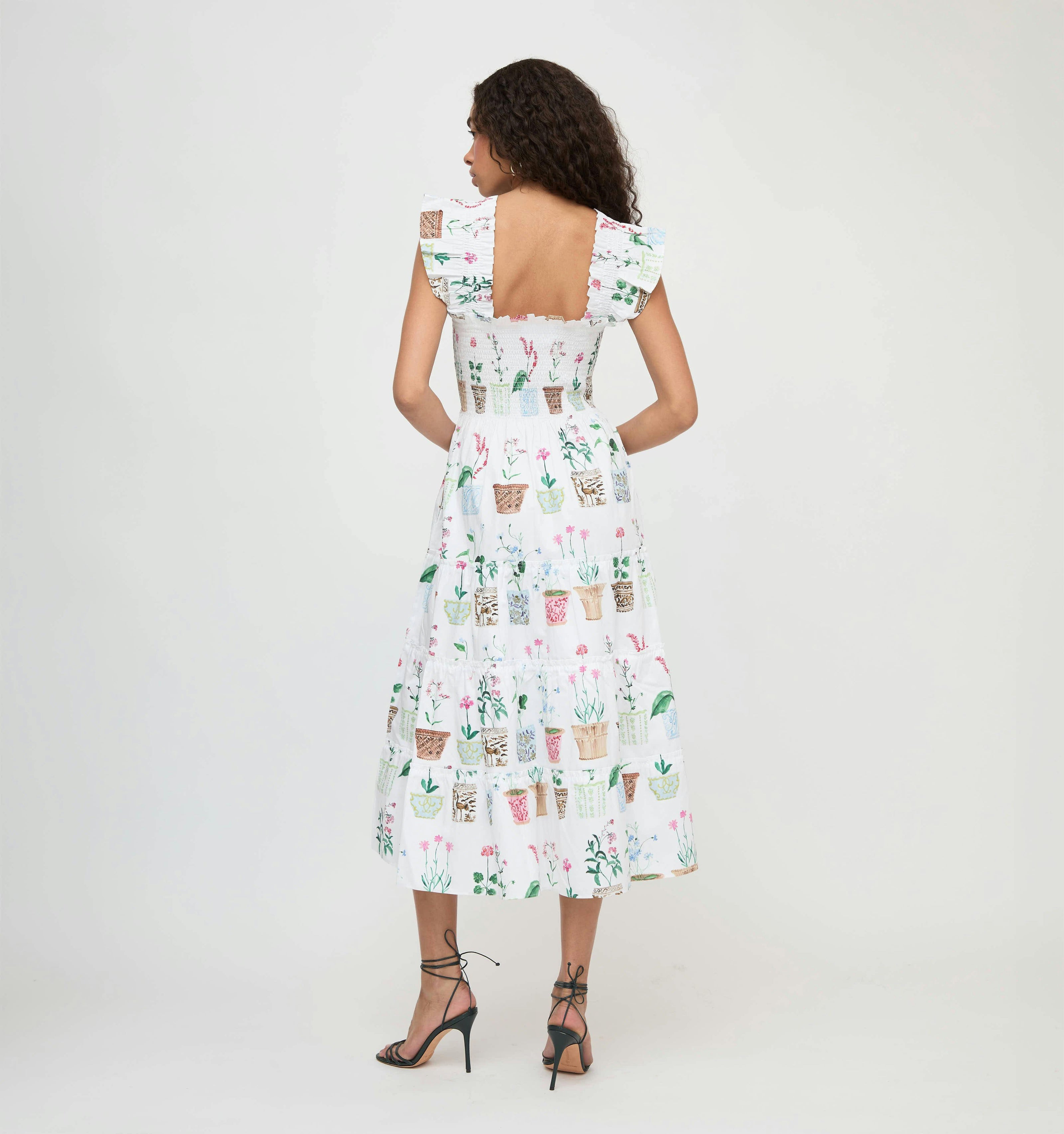 The Ellie Nap Dress - Flower Pots