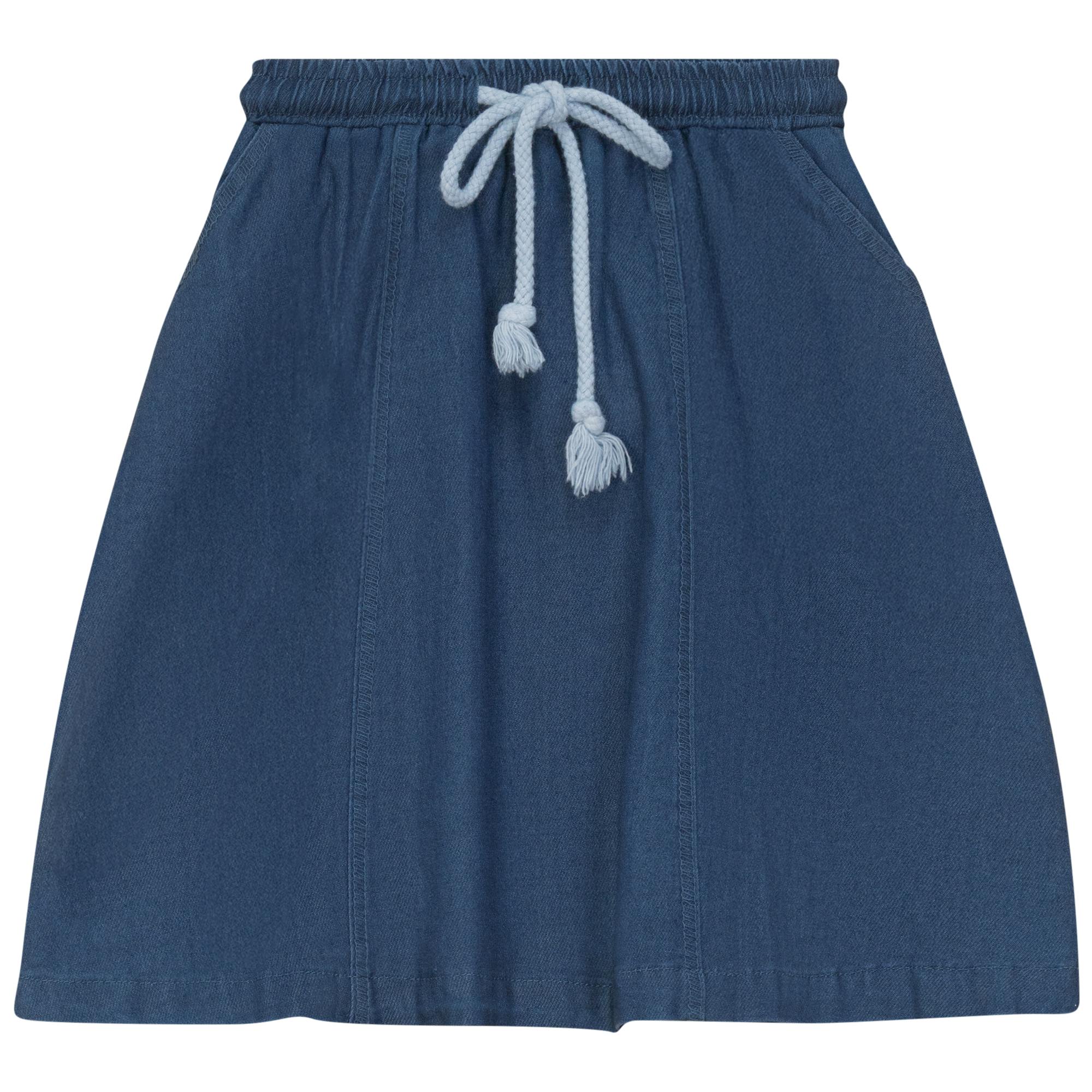 Denim Panel Skirt