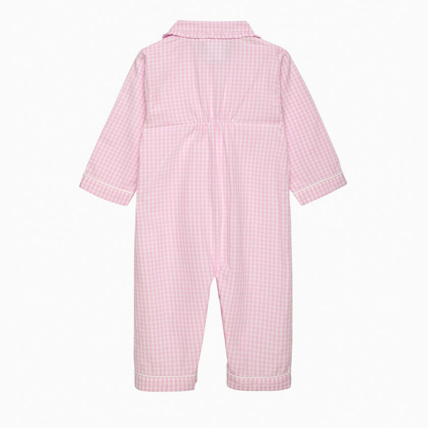Gingham Frill Collar All-In-One